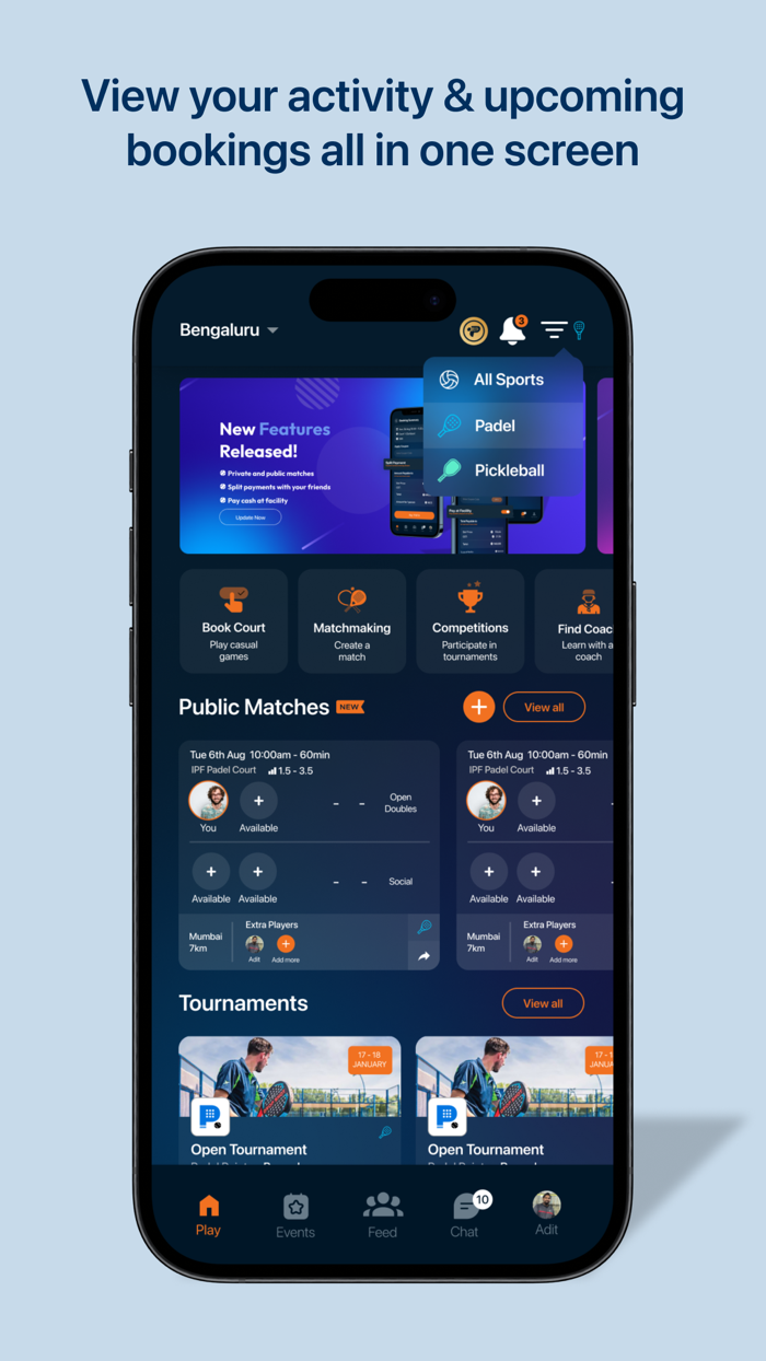 Pi-PlayPlay Padel, Pickleball