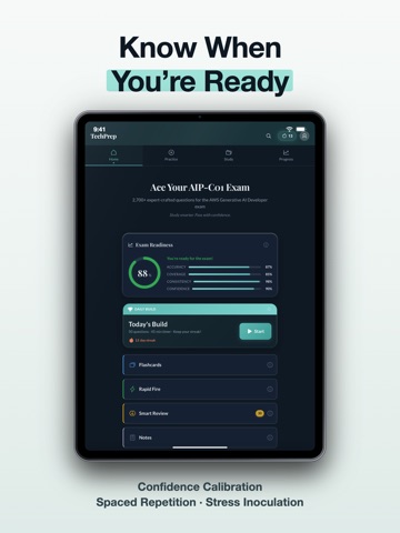 AWS AI Developer Exam Prep iPad screenshot