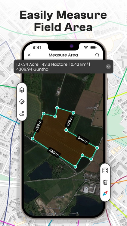 Measure & Map GPS Land Area