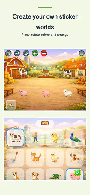 Farm Sticker Games for Kids screenshot 2