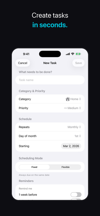 DueCycle: Recurring Tasks Screenshot 4 of 7