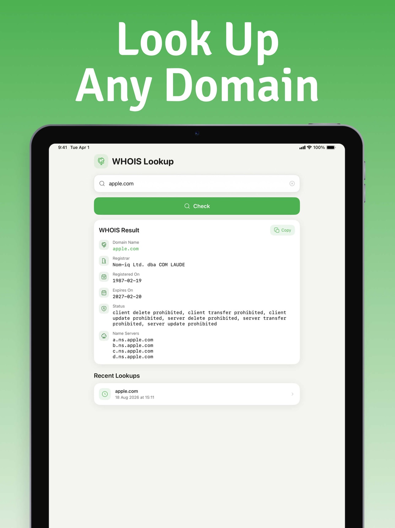Screenshot 5 of Vosk – WhoIs Pro