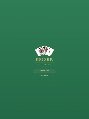 Spider Solitaire Classic8 iPad screenshot