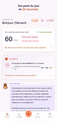 Plenia : GPS du bien-être iPhone screenshot