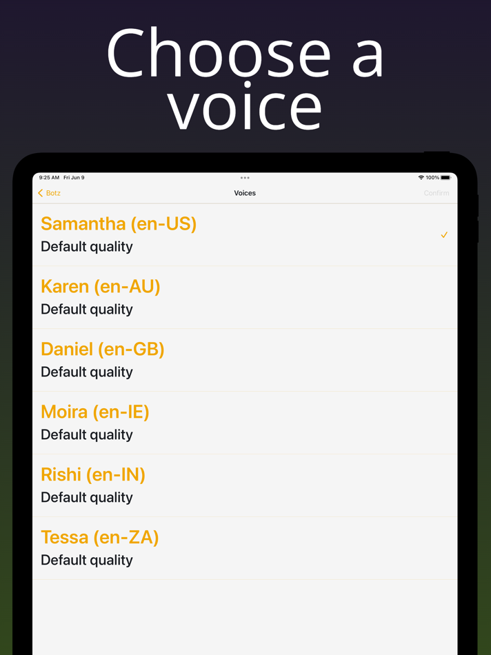 #2. Convert Text to Audio - Botz (iOS) Ved: Sandratra Razafindralambo