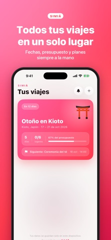 Simiá: Planificación de viajes screenshot 4
