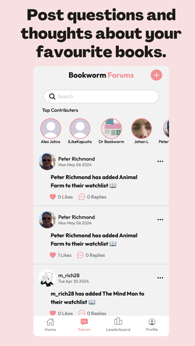 Screenshot #2 pour Bookworm: Social Book Tracker