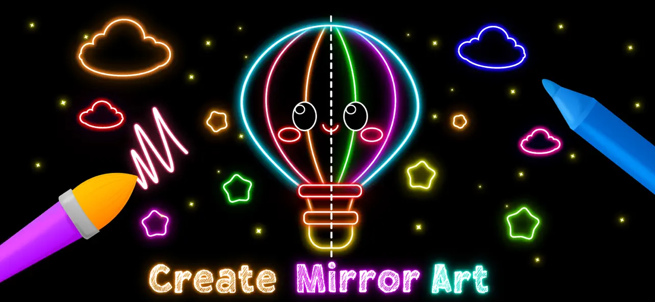 Screenshot #1 pour Joy Coloring : Glow Drawing