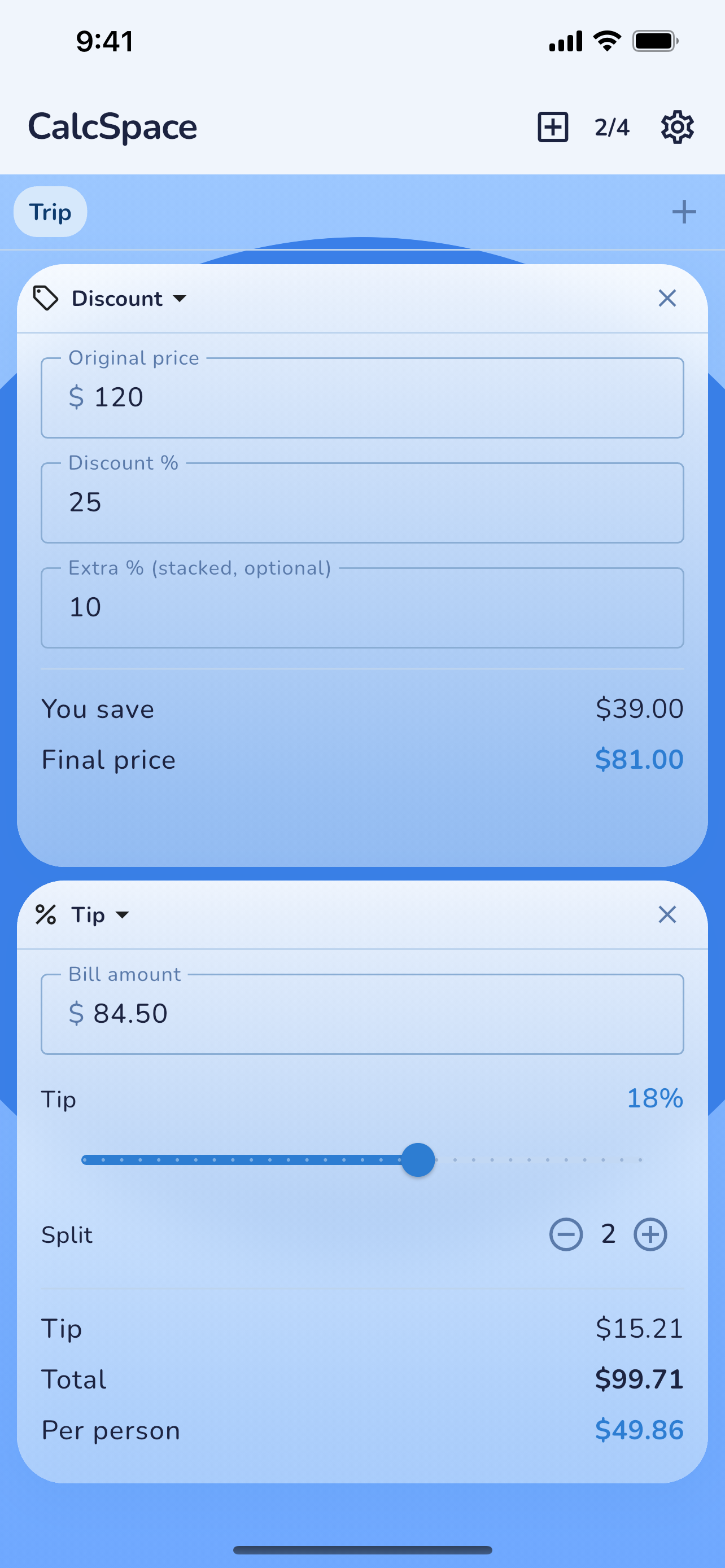 CalcSpace screenshot 5