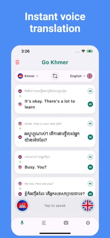 Khmer Translator: Voice, Photo iPhone screenshot