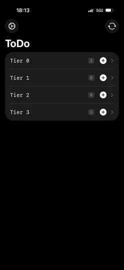 Captura de pantalla de To Do App 13g en iPhone 1