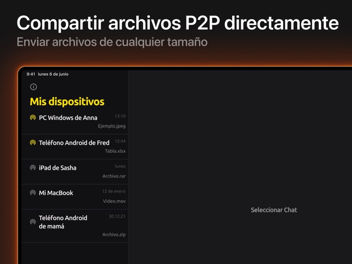 Chicken App Share, Send Files