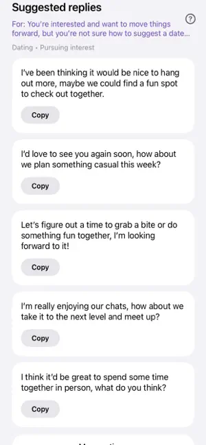 What do I say next? screenshot 4