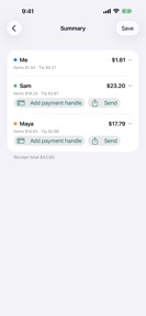Dibs: Split the Bill screenshot