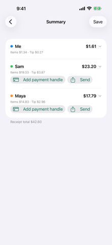 Dibs: Split the Bill screenshot