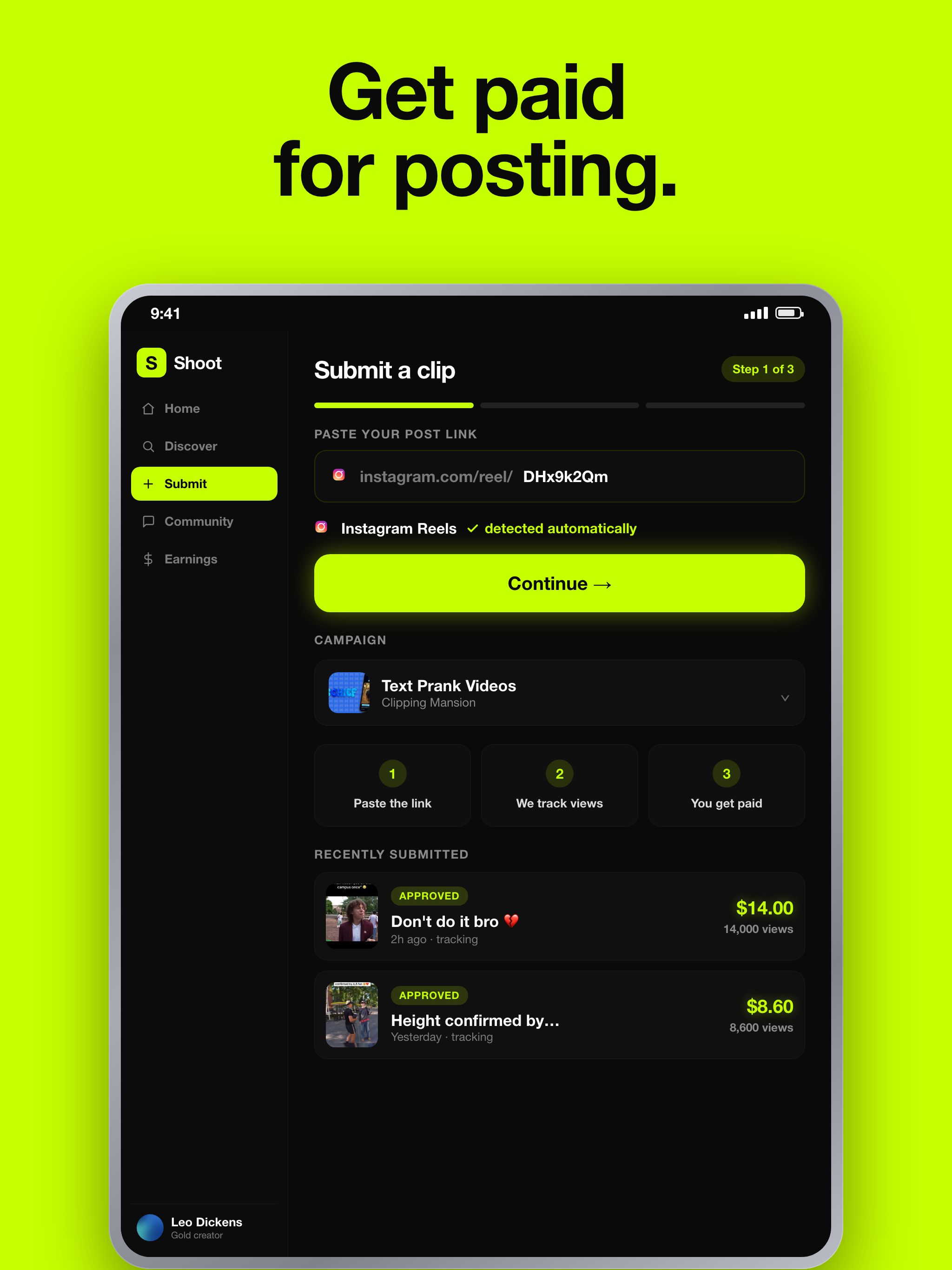 Try Shoot - Get Paid to Post screenshot 9