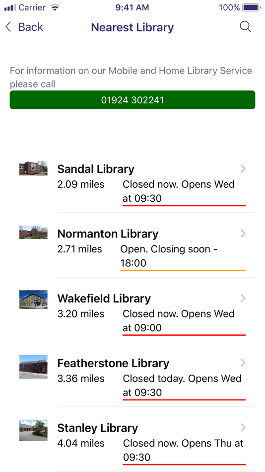 #5. Wakefield Libraries (iOS) بواسطة: Wakefield Libraries