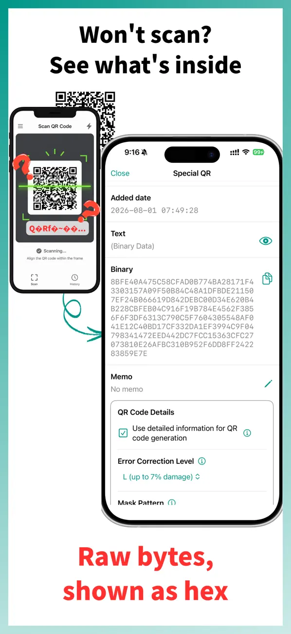 Screenshot #1 pour QRefine: QR Code Scanner