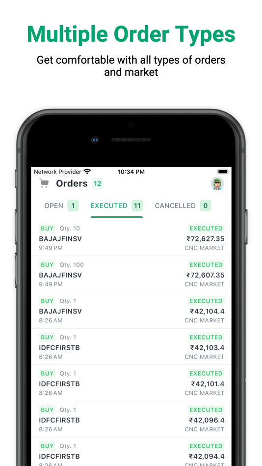 #3. FinVedas - Virtual Trading App (iOS) 由: Ishant Gupta