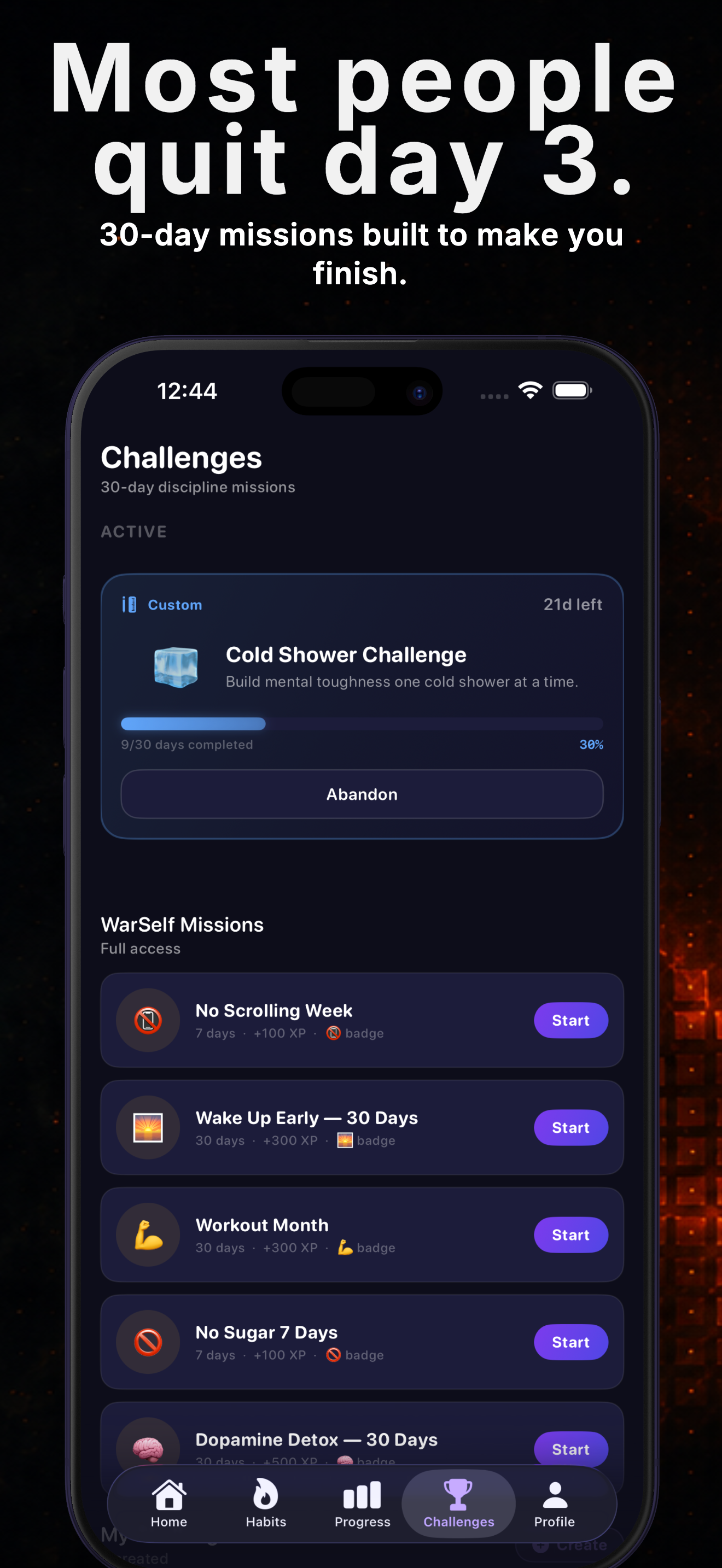 WarSelf – Habit Tracker screenshot 4