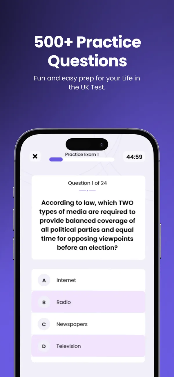 Screenshot #1 pour BritzLife: Life In The UK Test
