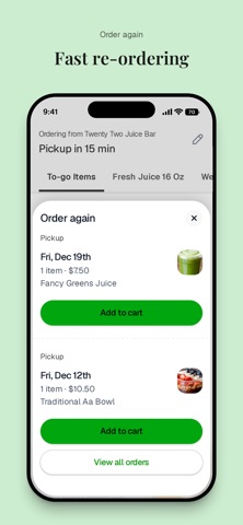 Twenty Two Juice Bar iPhone screenshot