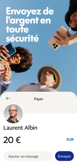 Capture d'écran de PayPal - Transfert D'argent sur iPhone 1