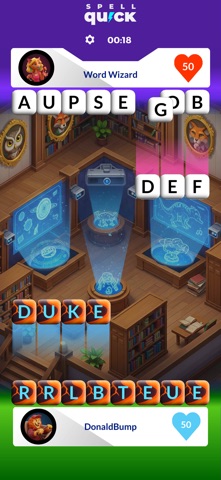 SpellQuick: fast spelling PvP iPhone screenshot