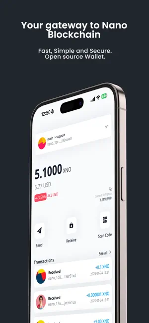 Bahari Nano Wallet screenshot 1