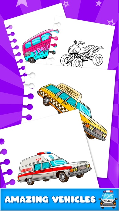 Cars Coloring Pages Game . Screenshot
