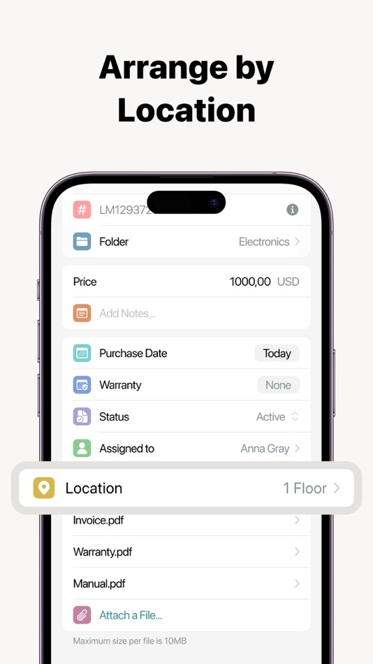 #3. Assetsy: Inventory Tracker App (iOS) 由: SARAFAN LLC