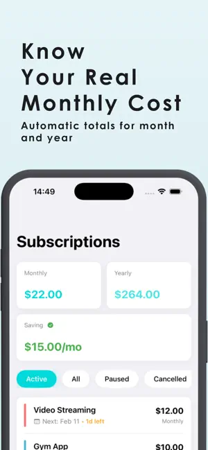 Subscription Guardian: Manager screenshot 2