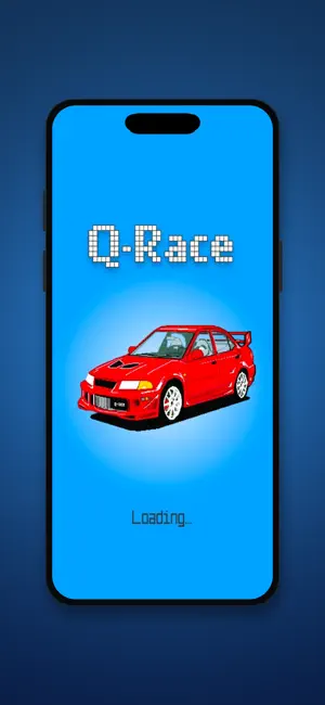 Q-Race: 8-Bit Car Racing screenshot 1