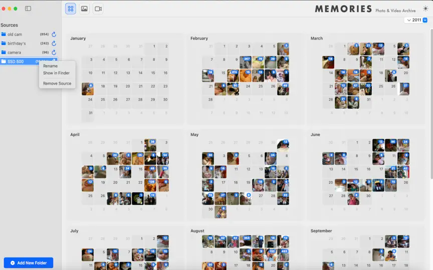 Screenshot von Memories: Photo&Video Archive auf dem iPhone 8