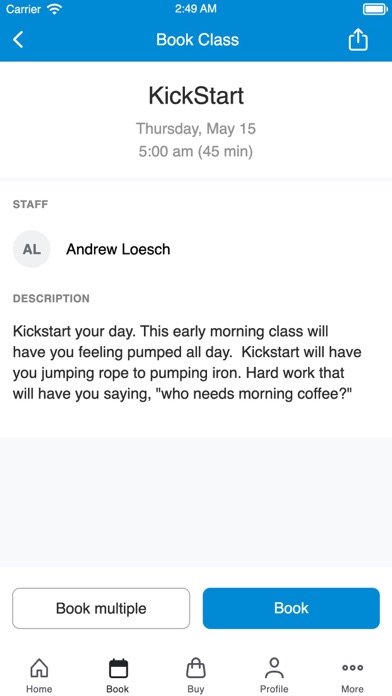 Funatics Fitness Screenshot