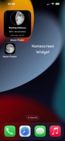 Moon Finder: Moonrise Widget screenshot
