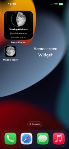 Moon Finder: Moonrise Widget screenshot