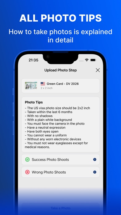 Green Card Visa AI Photo Maker Screenshot