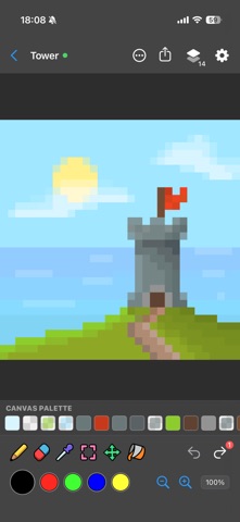 PxPad: Pixel Art Maker Studio iPhone screenshot