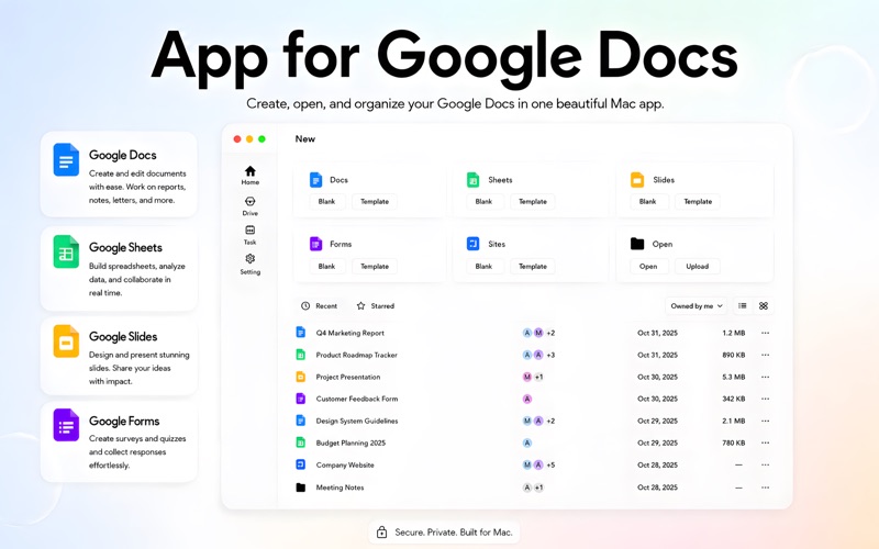 App for Google Docs screenshot