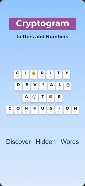 Cryptogram: Words Puzzle Game screenshot 1