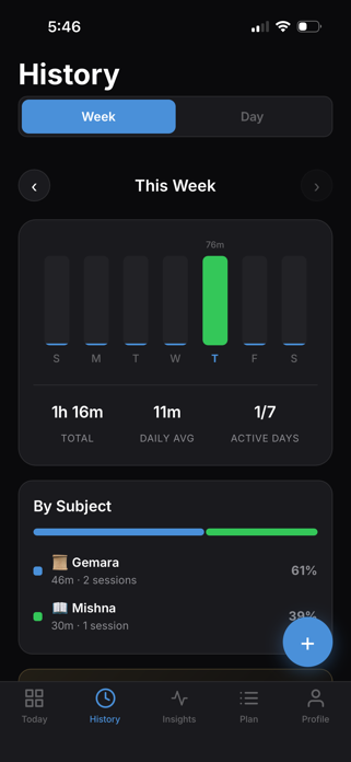 Torah Tracker: Daily Learning Screenshot 4 of 5