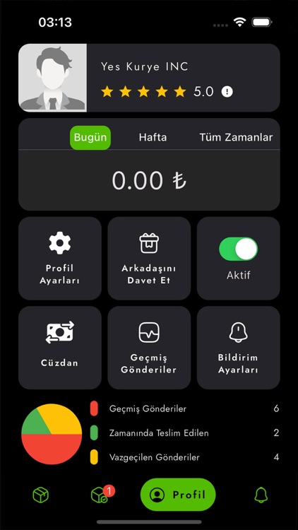 Yes Kurye - Kurye Girişi