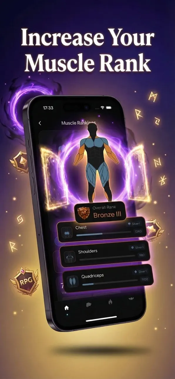 GymLevels: Ranked Gym Workouts iOS Mod IPA screenshot 4 - iOS app interface