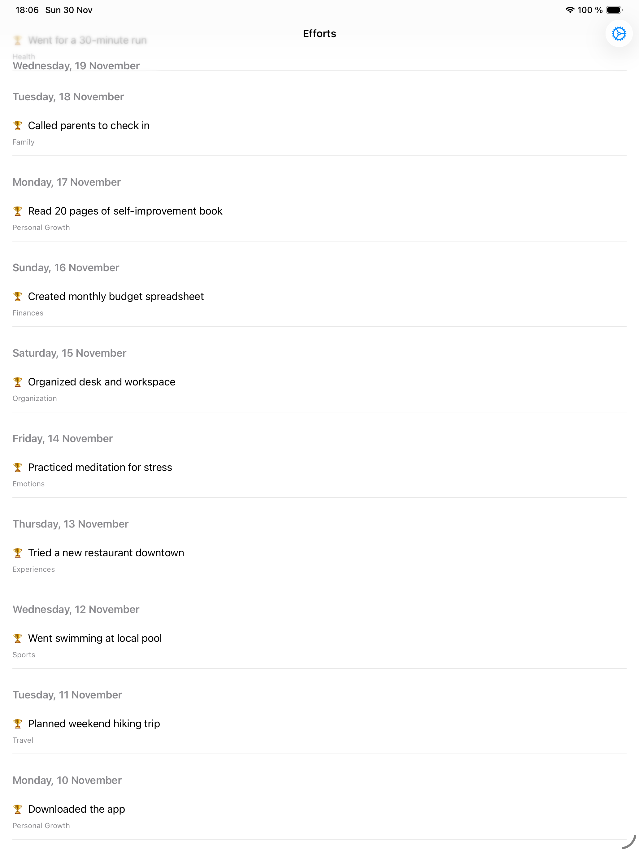 DayUp — Success Diary