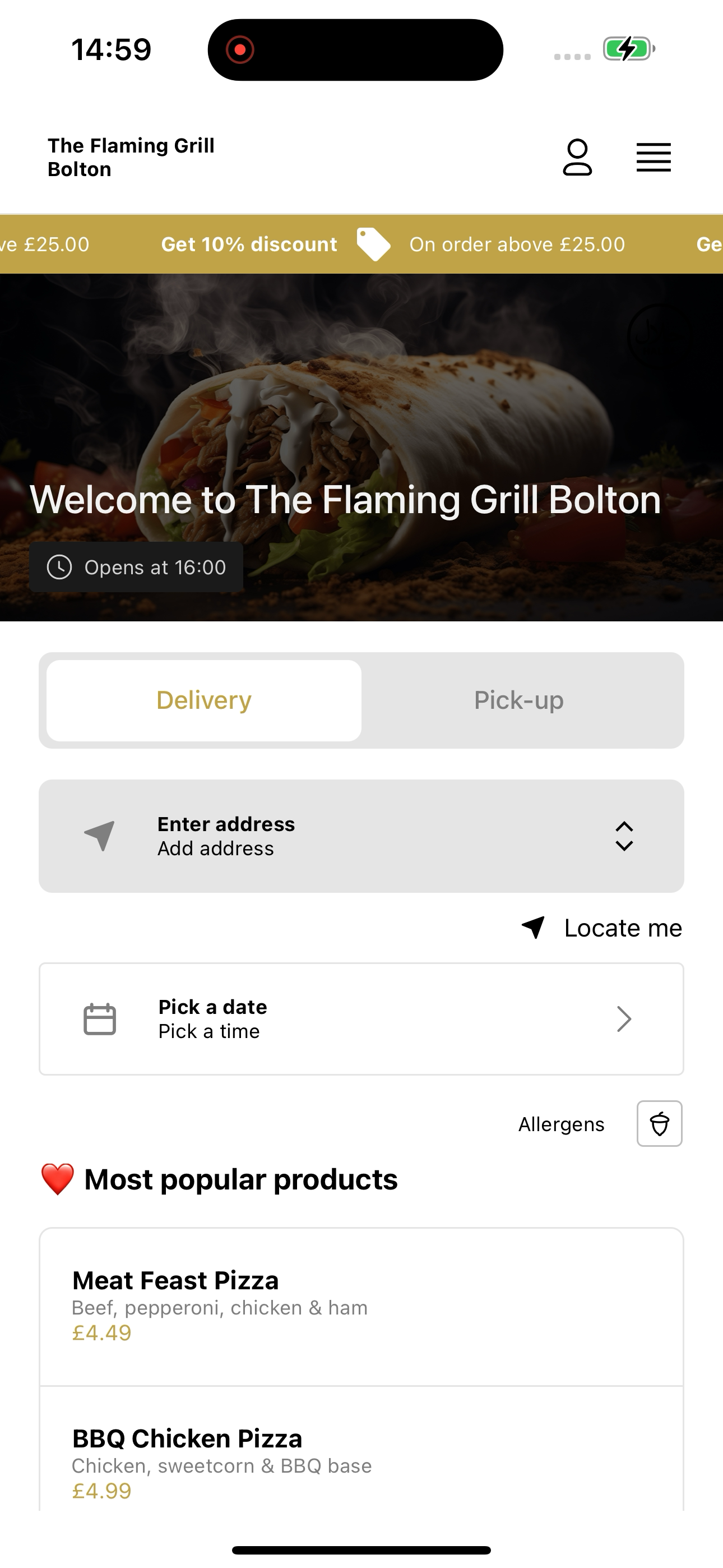 The Flaming Grill Bolton screenshot 5