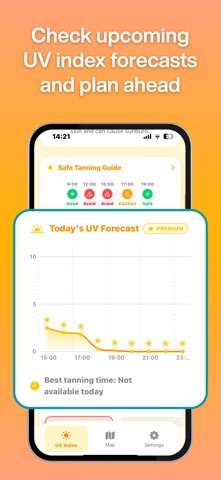 Sundex: UV Index & Sun Tanning iPhone screenshot