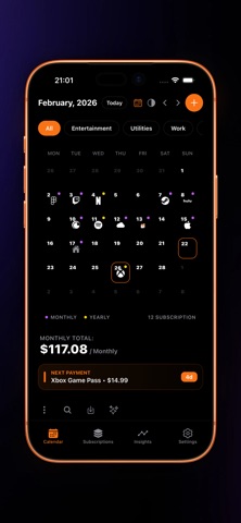 Sublyme: Subscription Tracker screenshot
