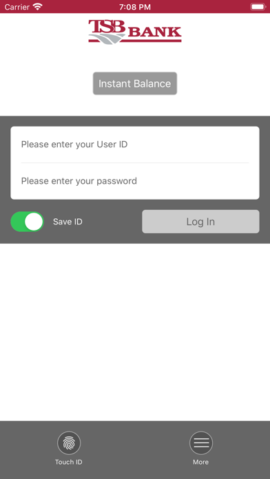TSB Financial Screenshot