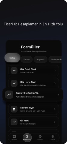TicariX  Hesap Makinesi screenshot